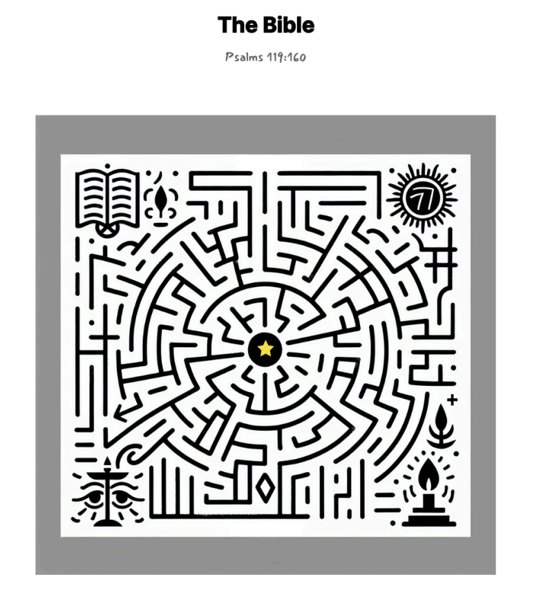 The Bible maze